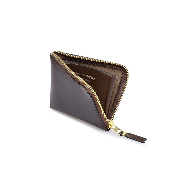 CDG Wallet_Cdg Wallet - Classic Zip Around Wallet - (Brown SA3100)_WALLETS