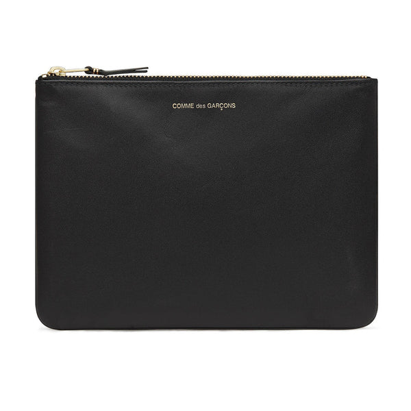 CDG WALLET - Classic Leather Zip Pouch - (Black SA5100)