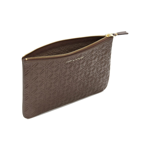 CDG Wallet_Cdg Wallet - Emboss Big Pouch Star - (Beige SA510E)_WALLETS