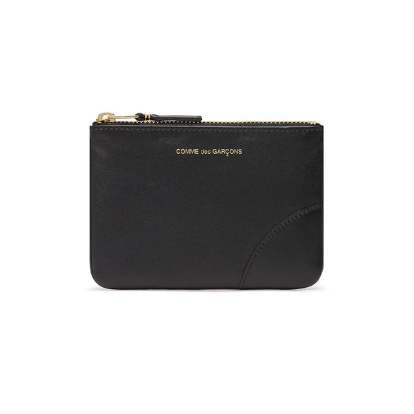 CDG WALLET - Classic Leather Zip Pouch - (Black SA8100)