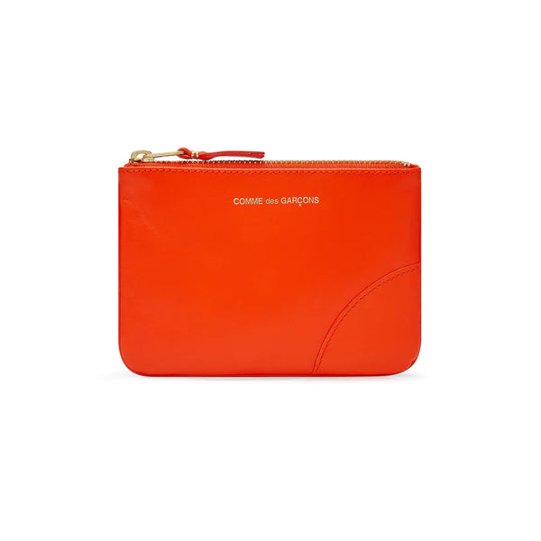 CDG WALLET - Classic Colour Zip Pouch -(Orange SA8100)