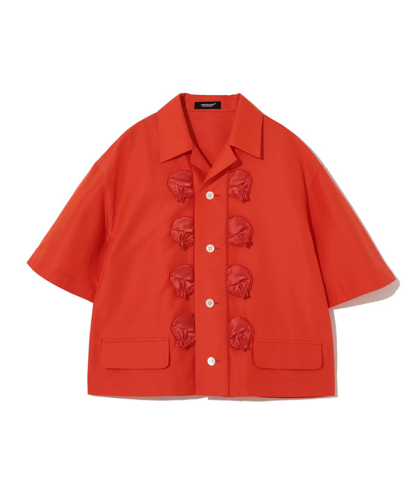 Undercover_UNDERCOVER - Women's Detailed Bowling Shirt - (Orange)_SHIRTS
