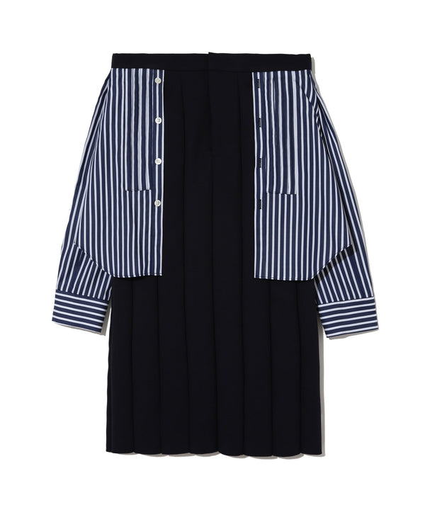 Undercover_UNDERCOVER - Women's Skirt With Shirt Detail - (Navy)_SKIRTS