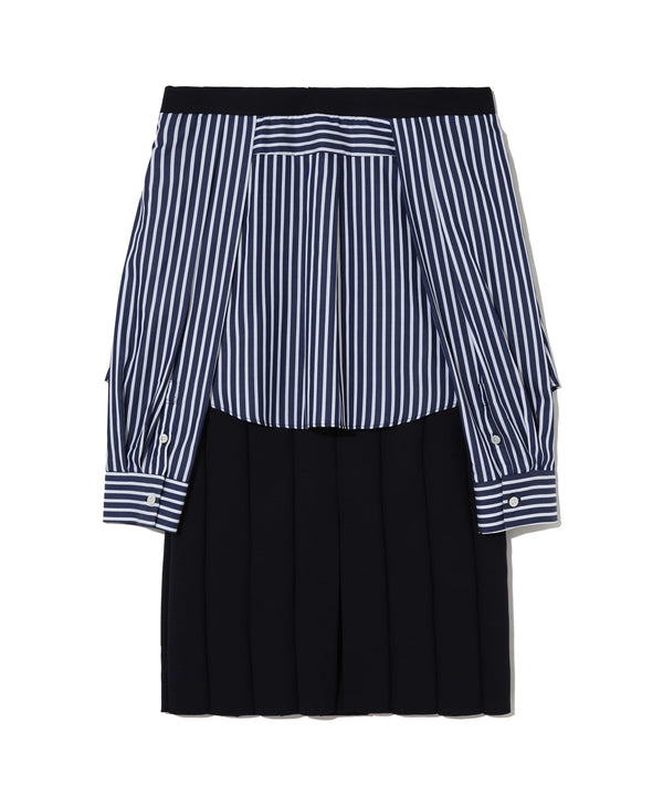 Undercover_UNDERCOVER - Women's Skirt With Shirt Detail - (Navy)_SKIRTS