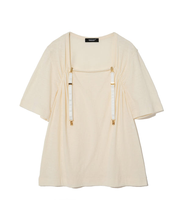 Undercover_UNDERCOVER - Women's Collar Detail Knit Top - (Off White)_TOPS